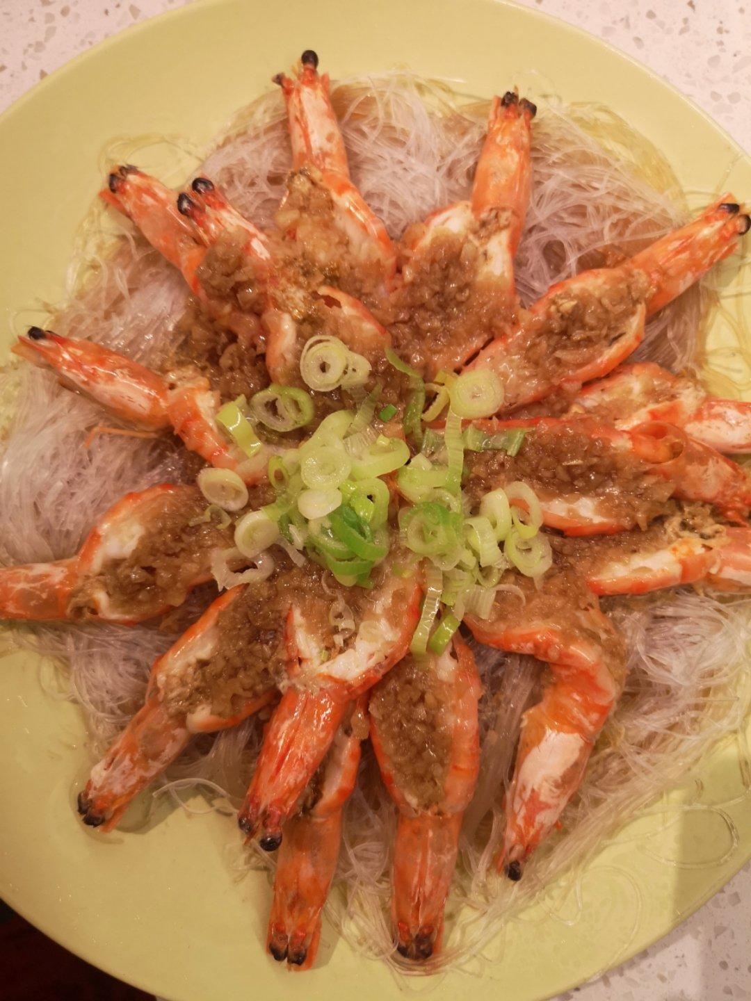 蒜蓉粉丝蒸虾