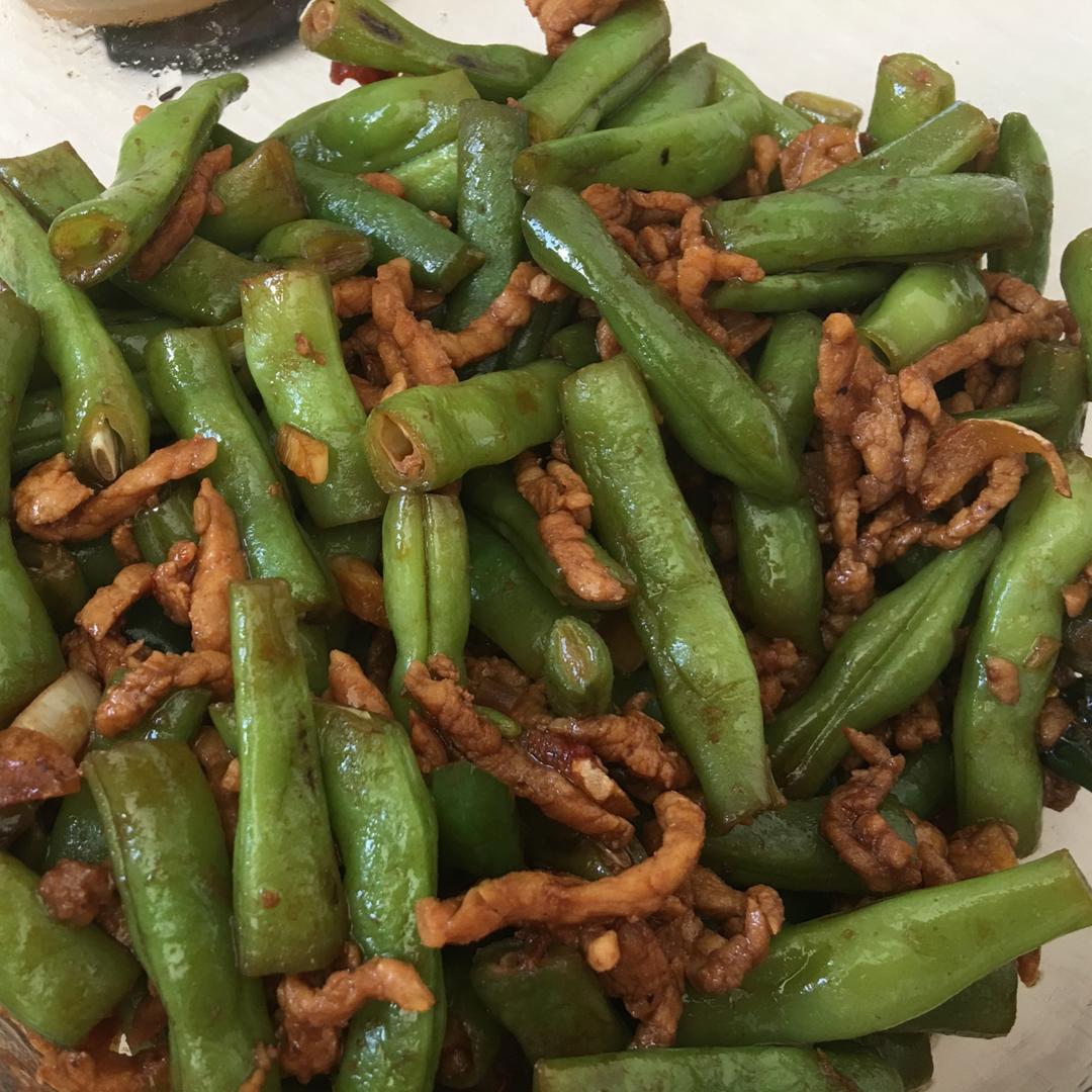 豆角炒肉丝