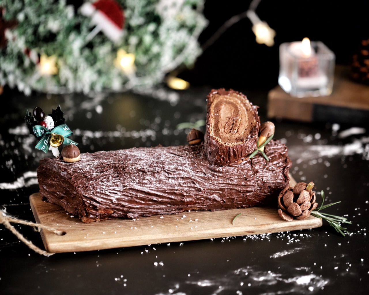 圣诞木材蛋糕 Bûche de Noël——北鼎烤箱食谱