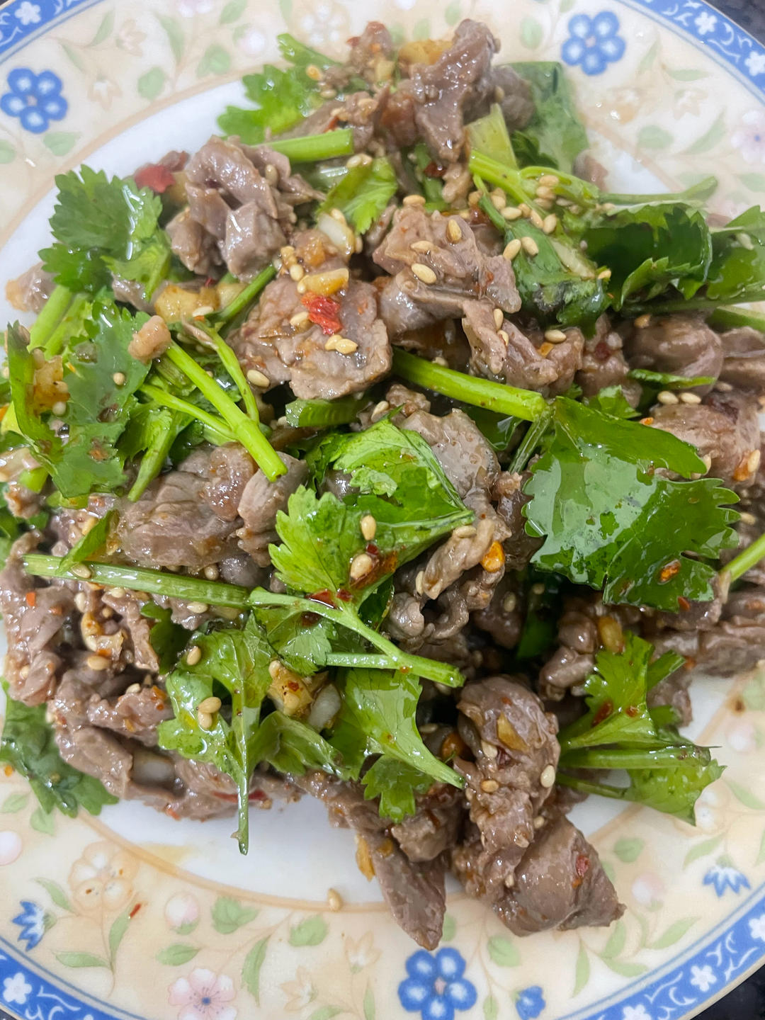 🔥减脂期！灵魂香菜拌牛肉！好吃停不下来！