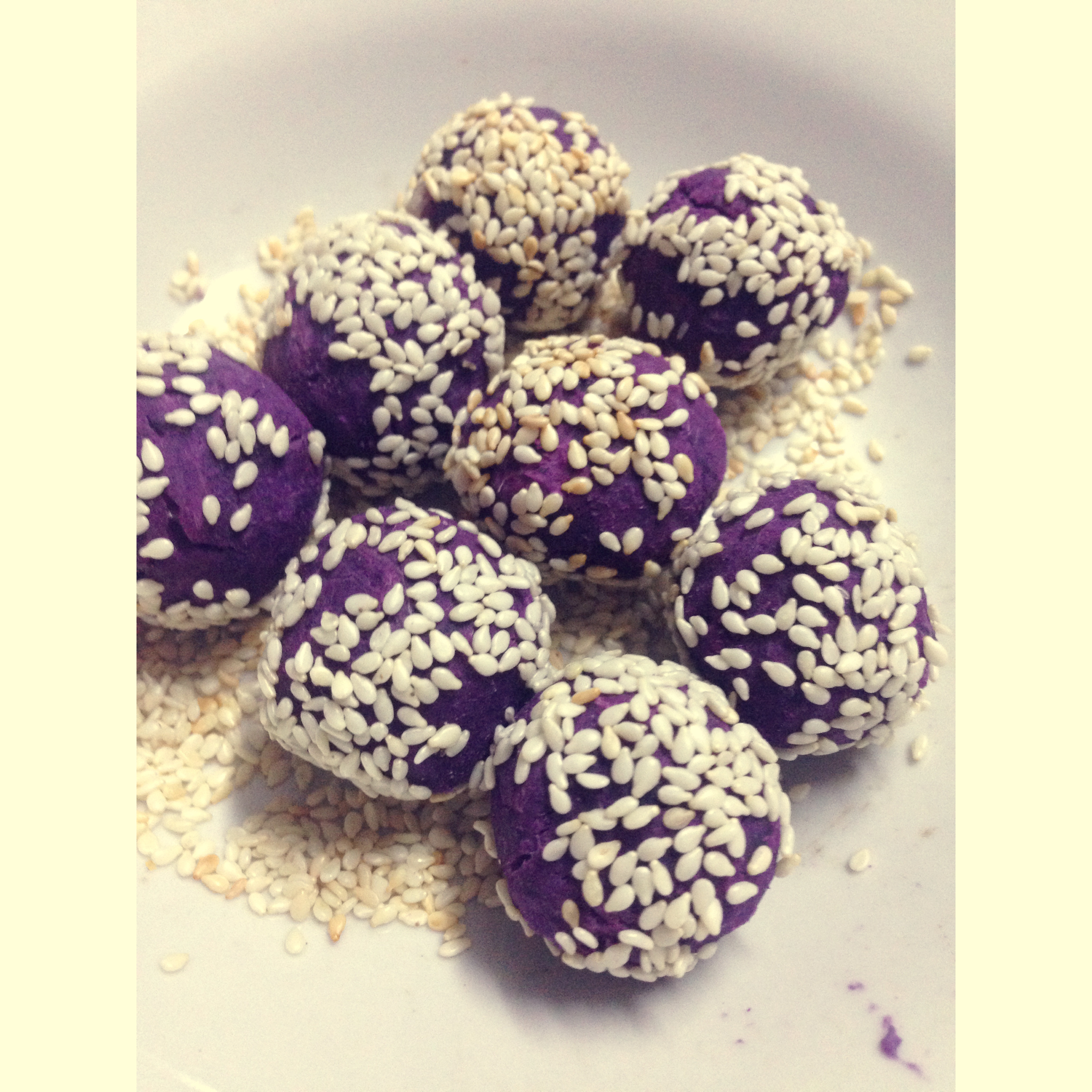 紫薯芝士球