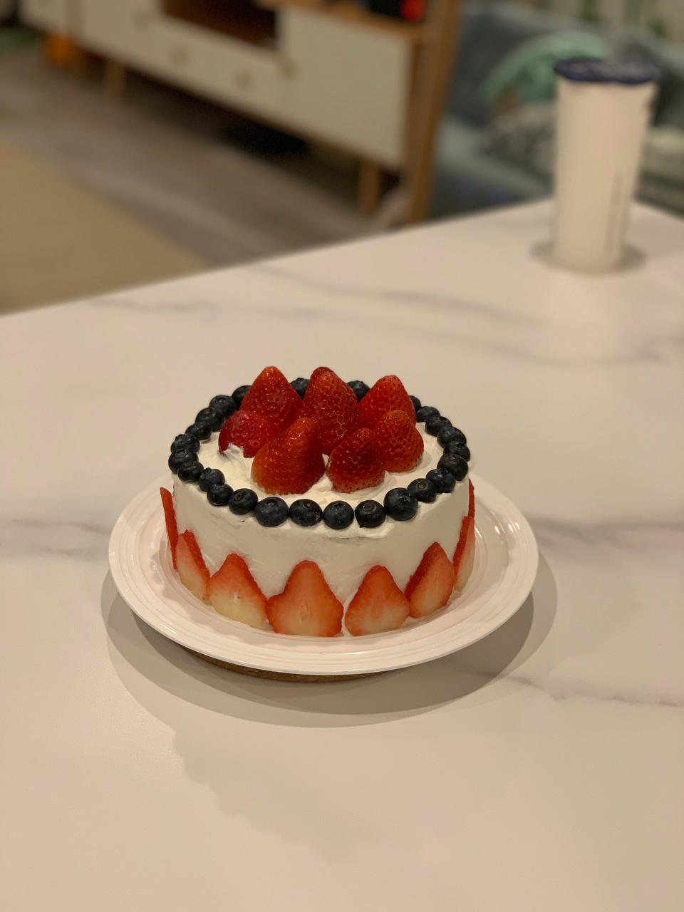 超级简单的味多美同款生日蛋糕（6寸），新手也能高度还原