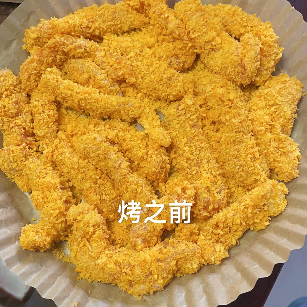 自制鸡柳，无需油炸空气炸锅（烤箱）版，空炸肉条万能做法