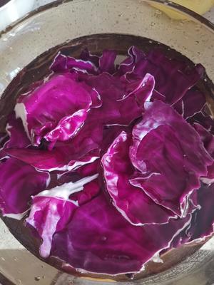 辅食-紫甘蓝苹果泥米粉的做法 步骤1