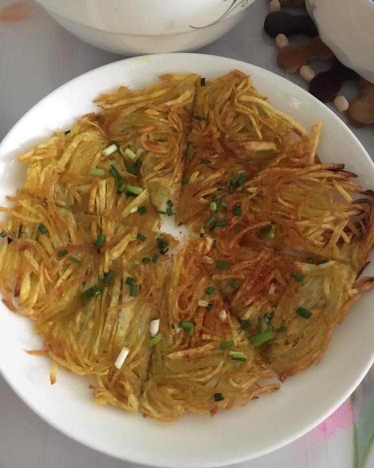 干煸土豆丝饼