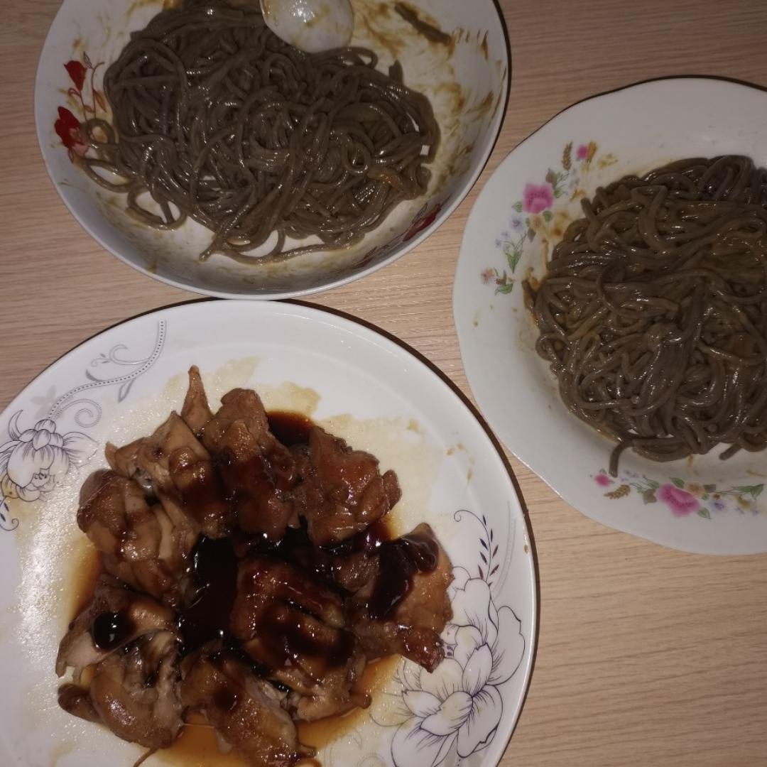 不放一滴油的照烧鸡腿饭