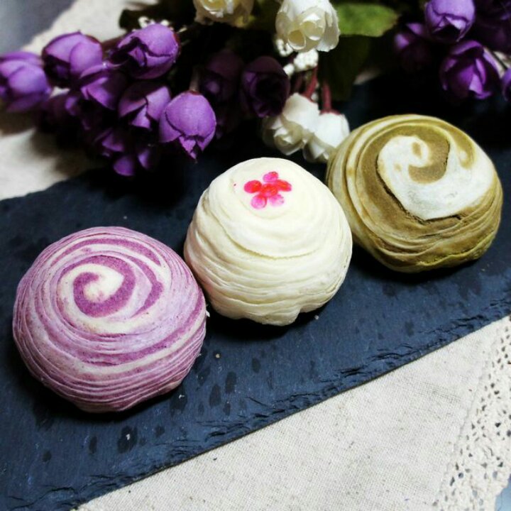 麻薯香芋酥/台湾大甲芋头酥(无猪油完美复刻2015.10修订各种抹茶酥、绿茶酥、蛋黄酥、紫薯酥通用哟）