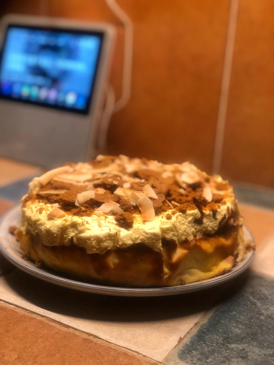 零难度‼️生椰拿铁软心巴斯克🔥一起纵享丝滑