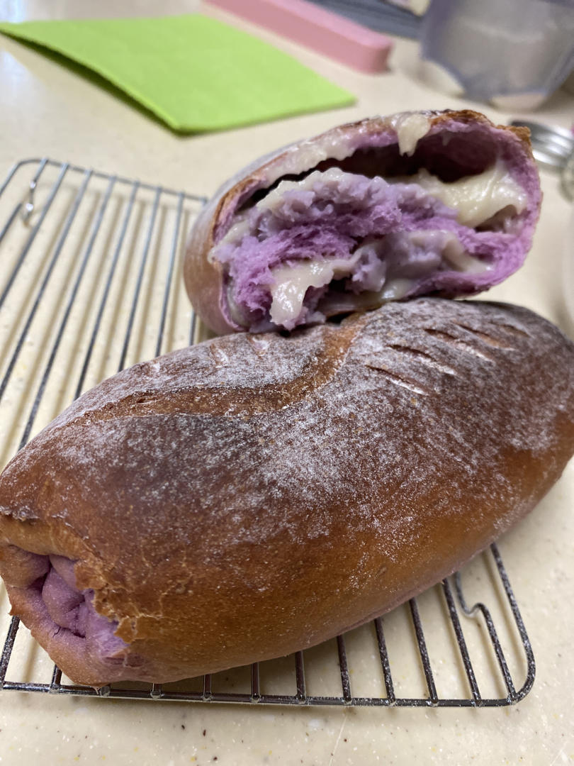 麻薯芋泥软欧包