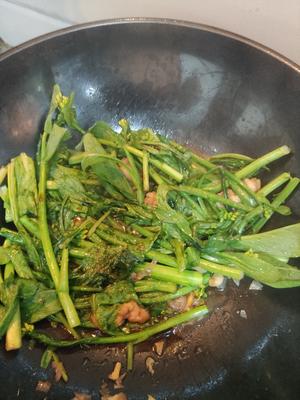 红酒油菜炒肉片的做法 步骤4