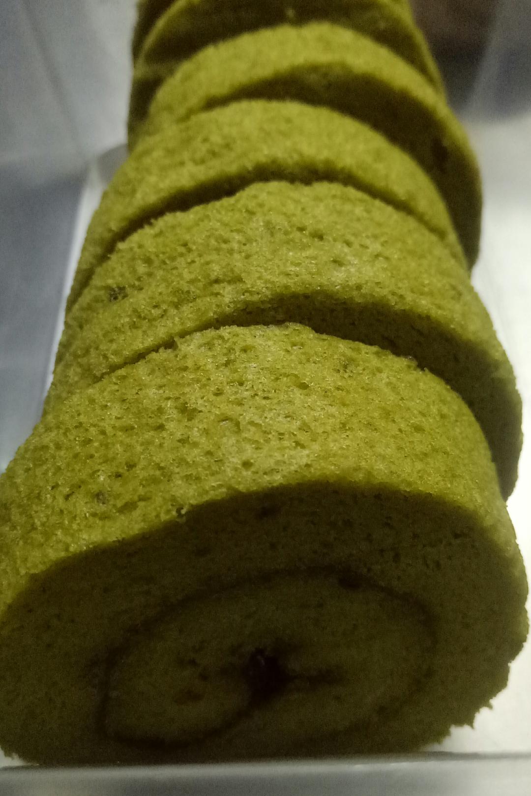 抹茶蜜豆蛋糕卷