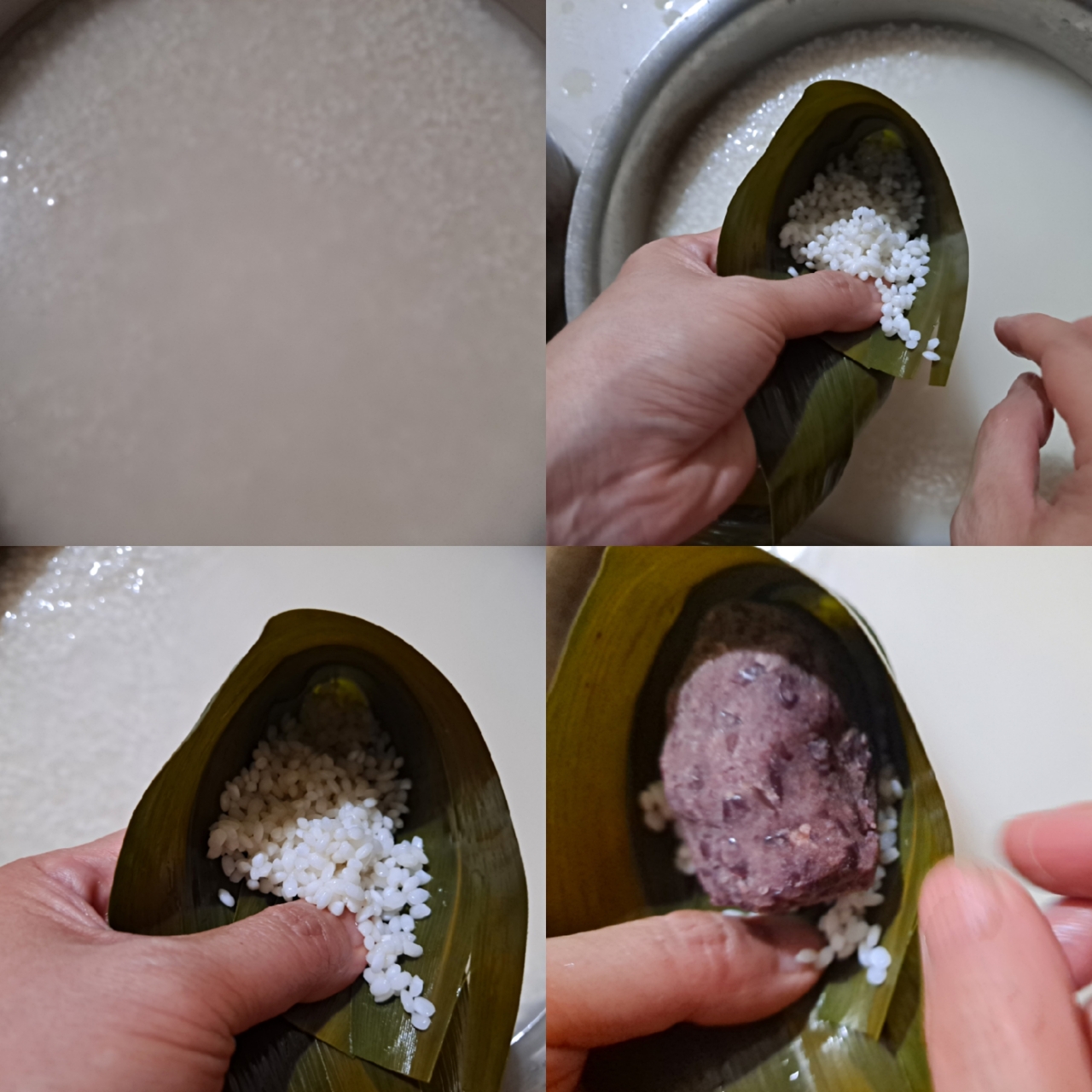 豆沙粽的做法 步骤4