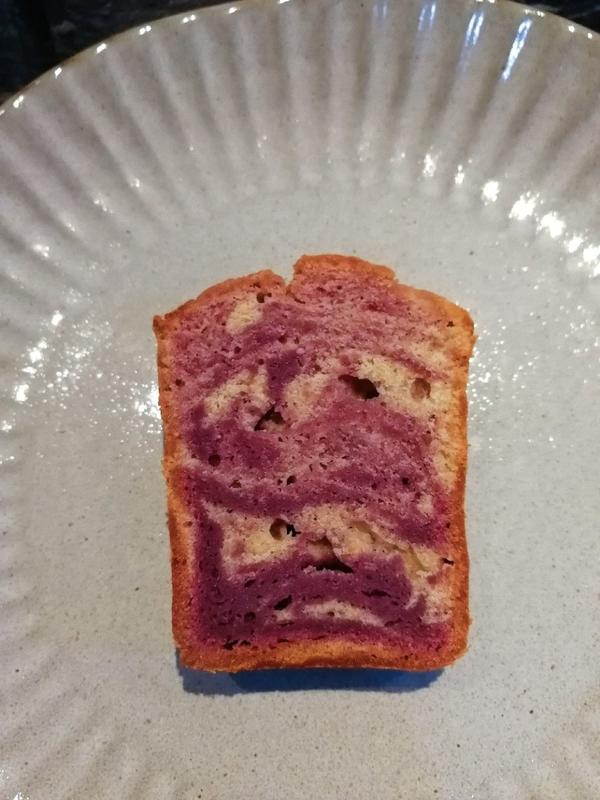 紫薯芝麻大理石磅蛋糕