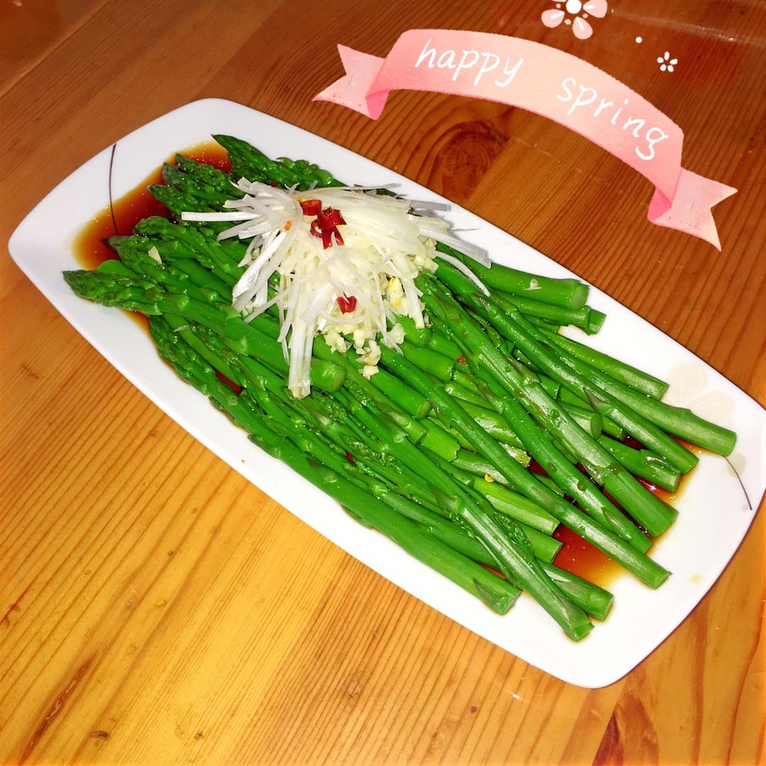 油淋芦笋的做法