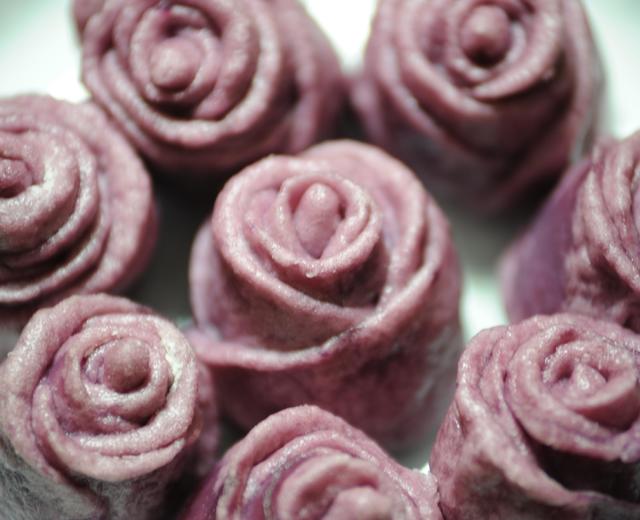 紫薯玫瑰的做法