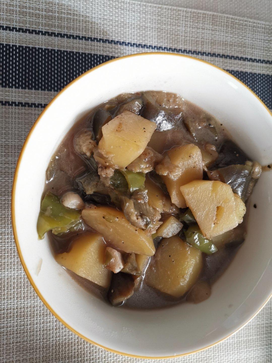 土豆炖茄子