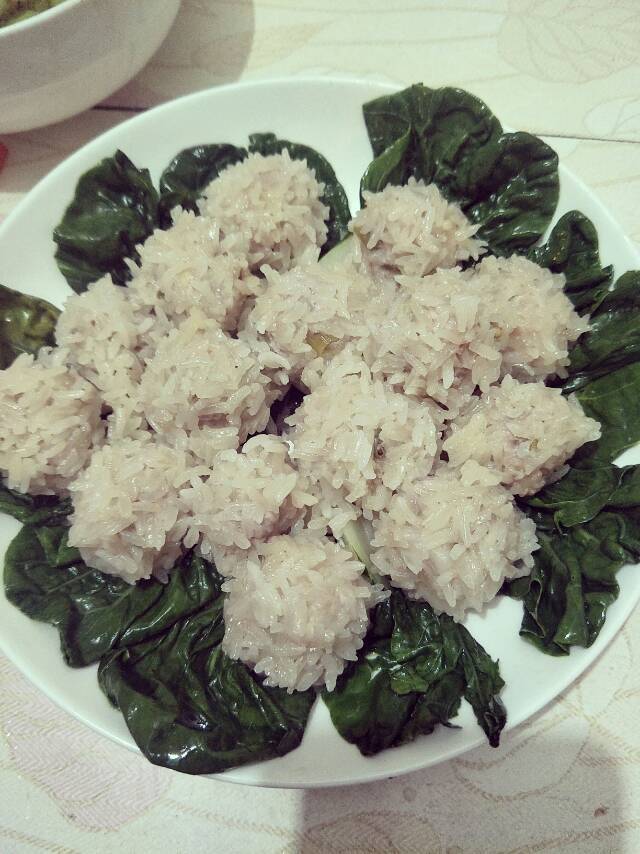 蒸糯米丸子