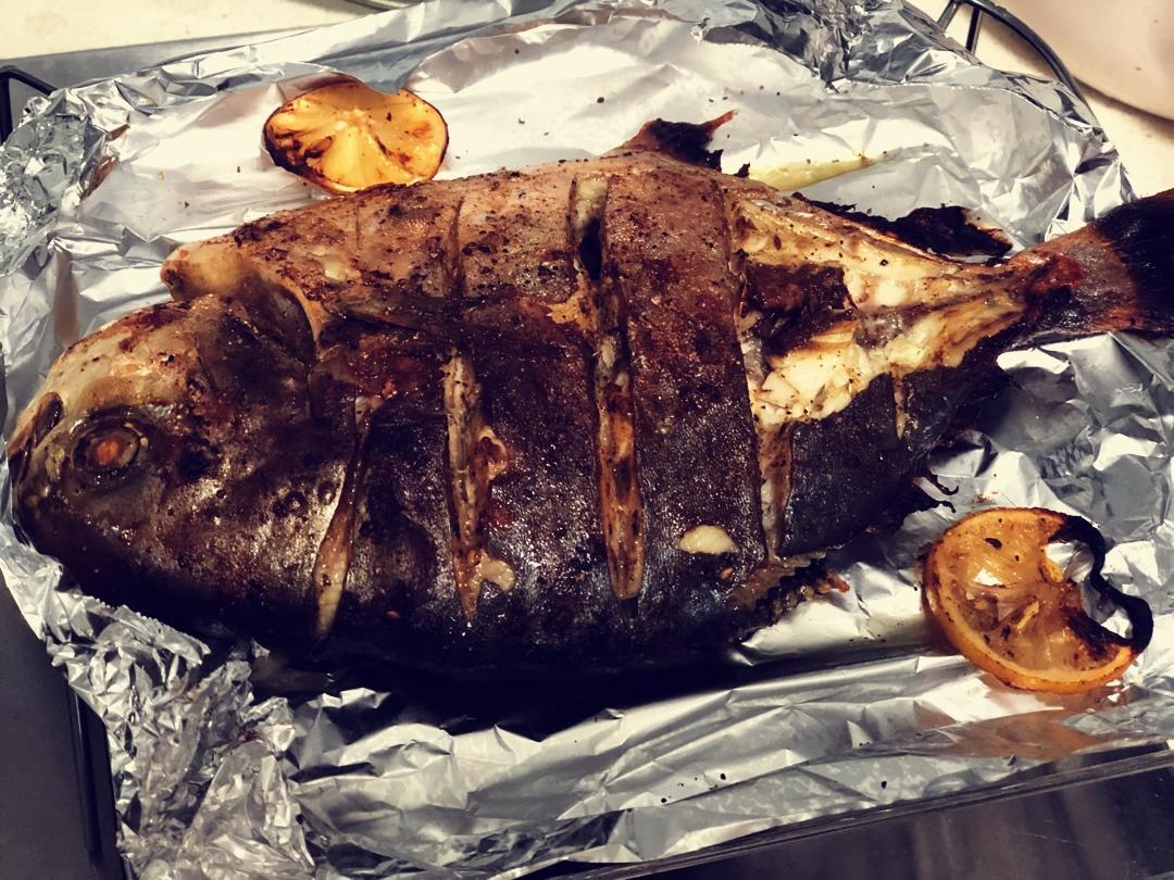 烤箱版柠檬孜然烤鱼