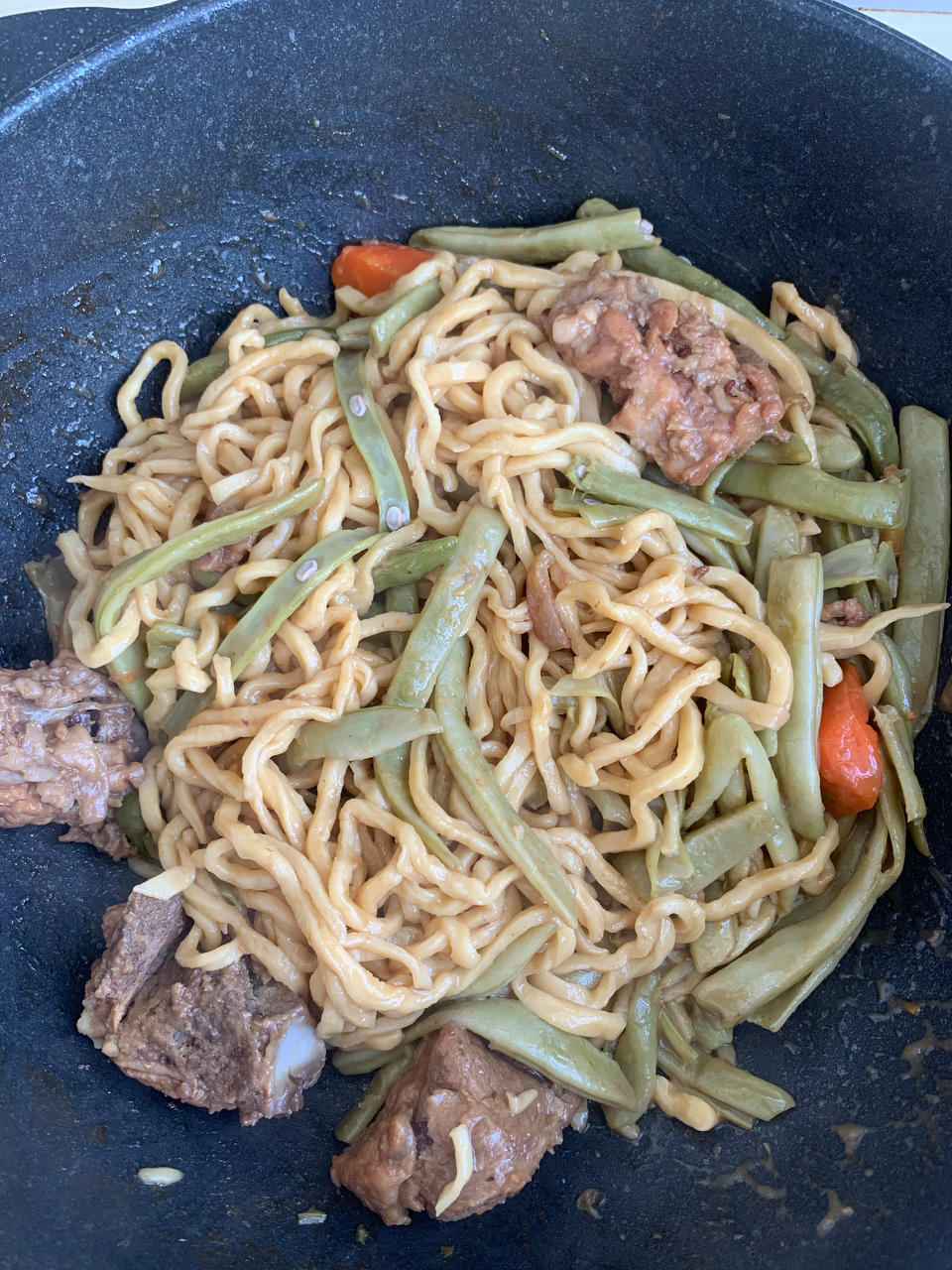 豆角排骨焖面￨真的无敌好吃