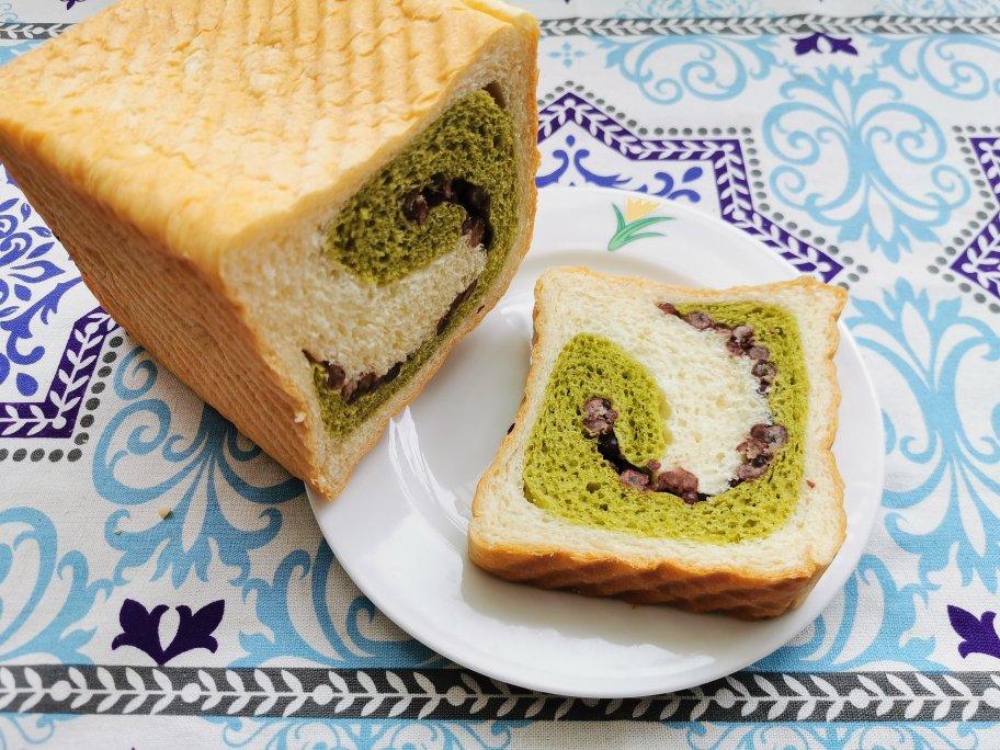 【抹茶红豆漩涡吐司】——来自春天的问候