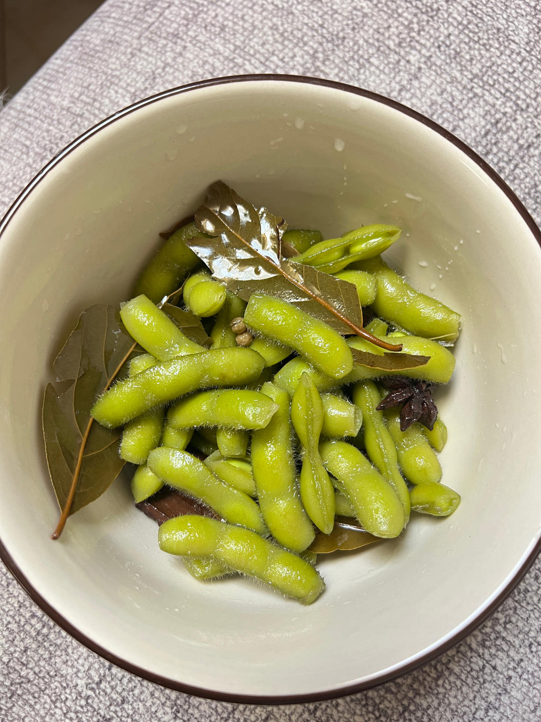 煮毛豆—不会变色版