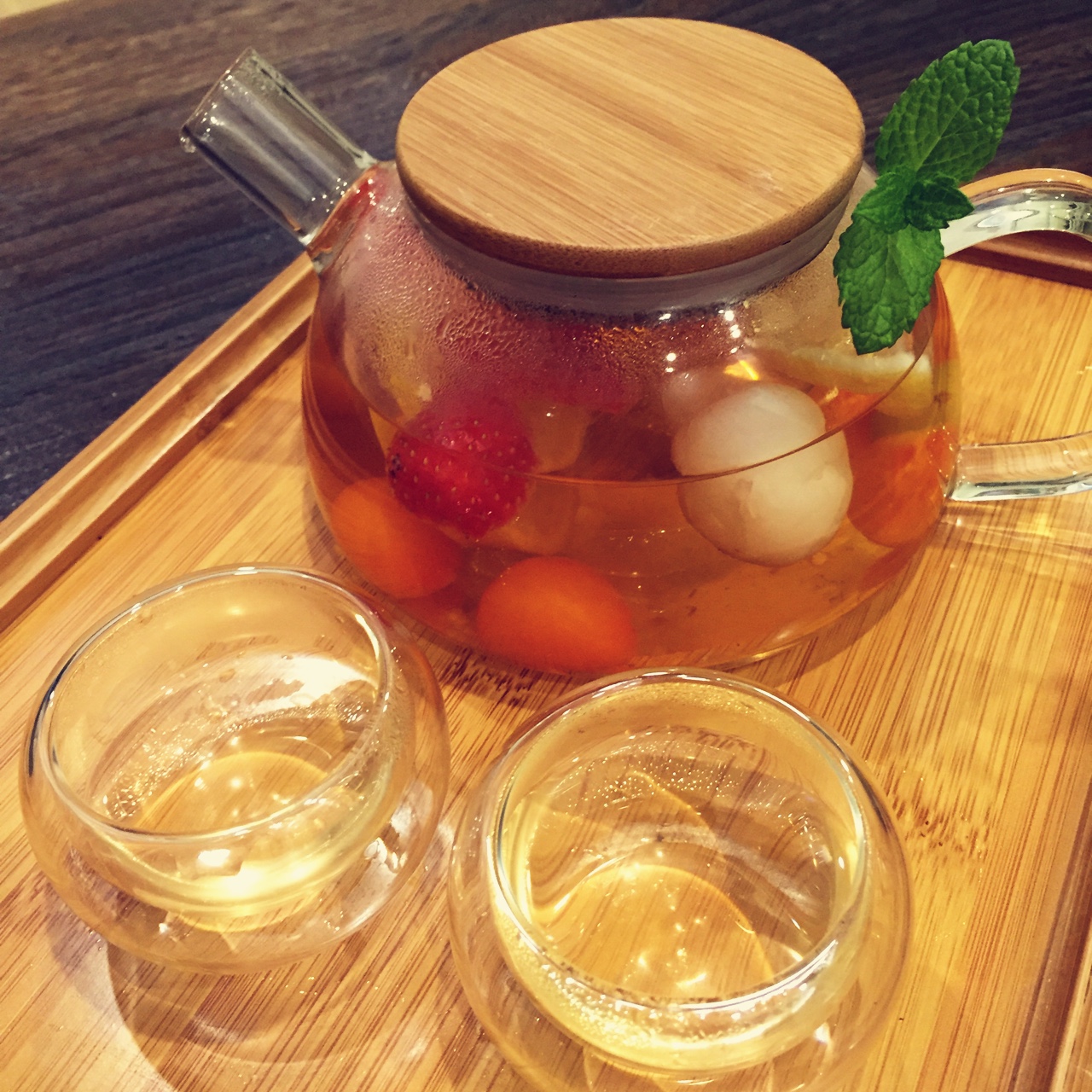 孙太太爱做菜做的水果茶