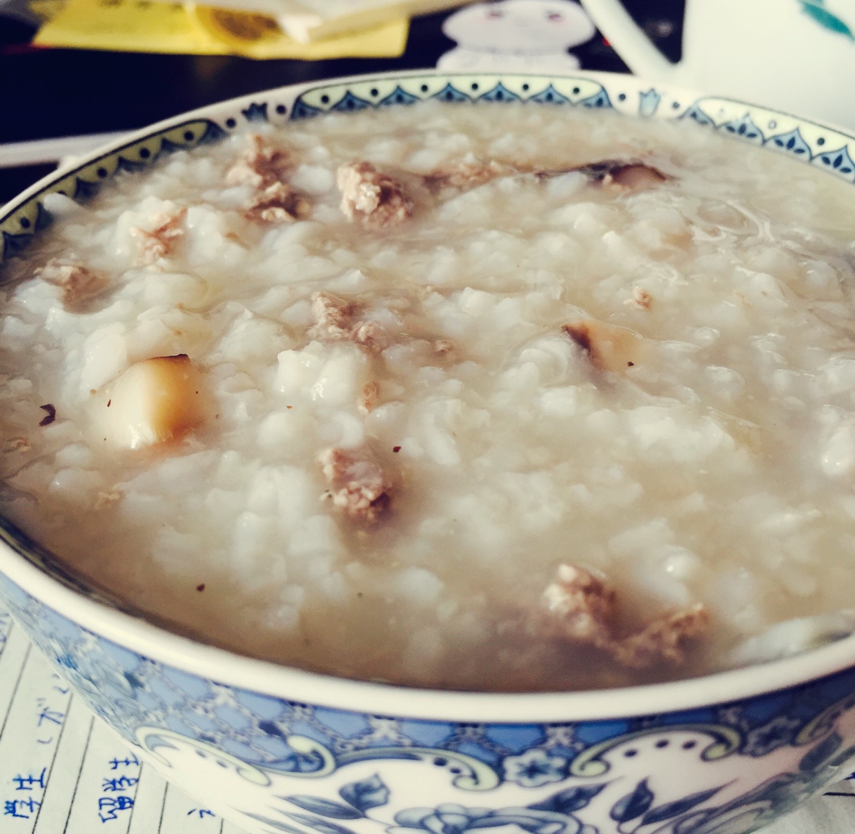 香菇牛肉粥