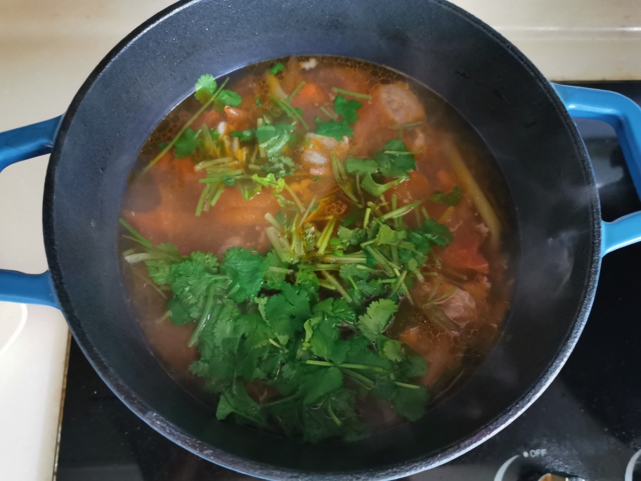 营养美食 牛肉西红柿汤的做法 步骤6
