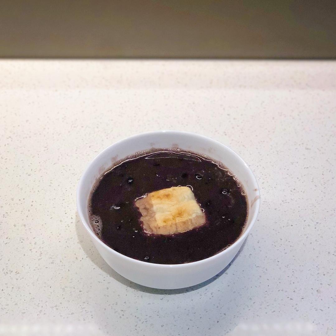 烤年糕红豆汤