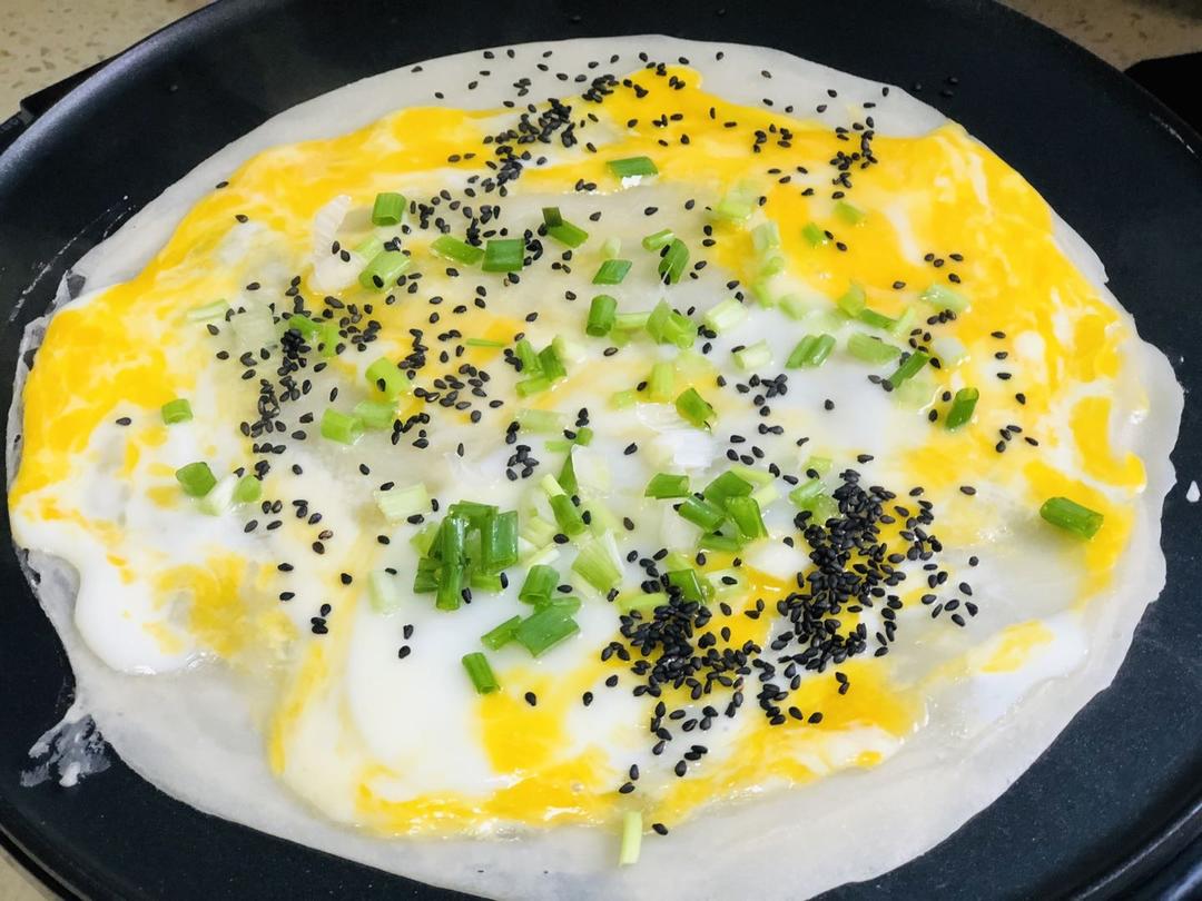 秒杀早餐摊不破皮大煎饼，步骤超详细