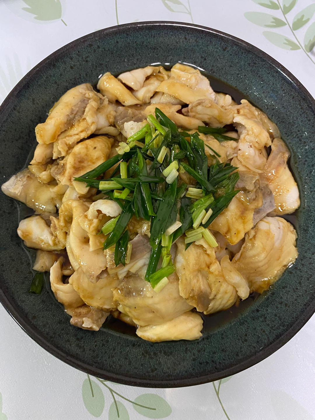葱油淋鱼片