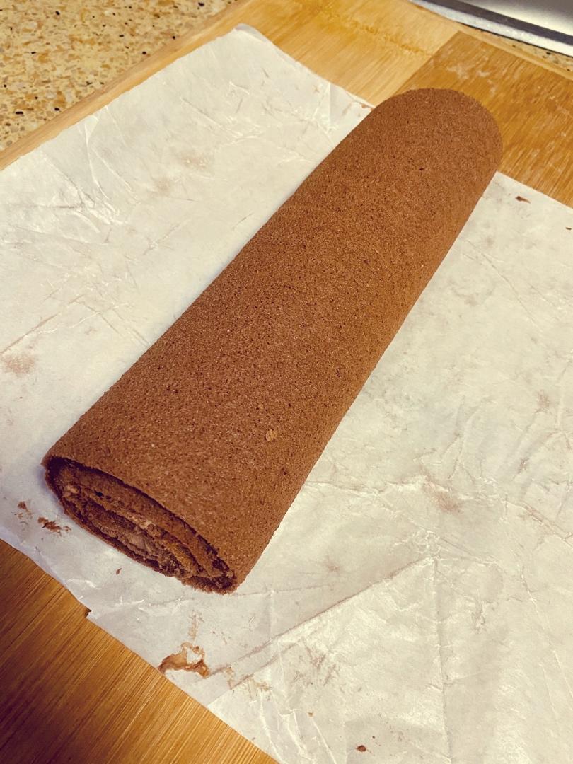 超浓郁卷不裂的巧克力蛋糕卷