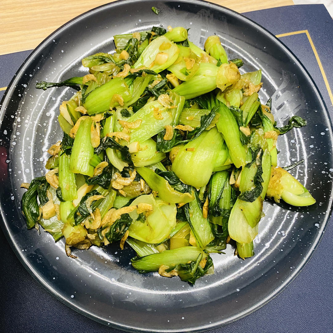 超级好吃的虾皮小白菜