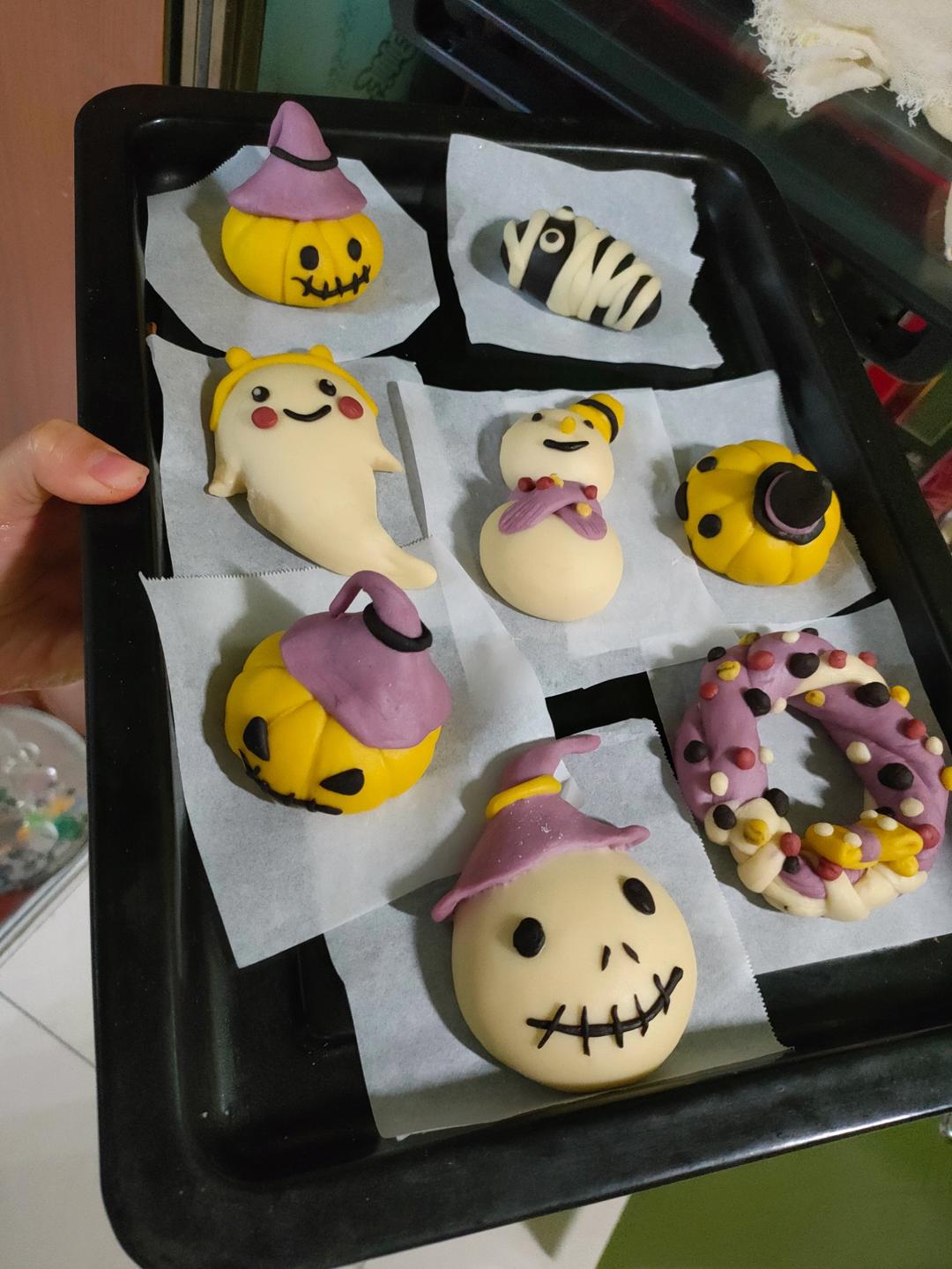 可爱造型馒头 万圣节快乐🎃不给糖就捣蛋👻