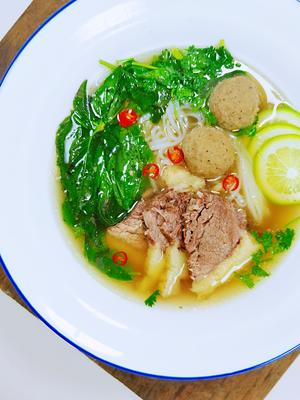 越南牛肉米线·附牛肉汤底熬法的做法 步骤15