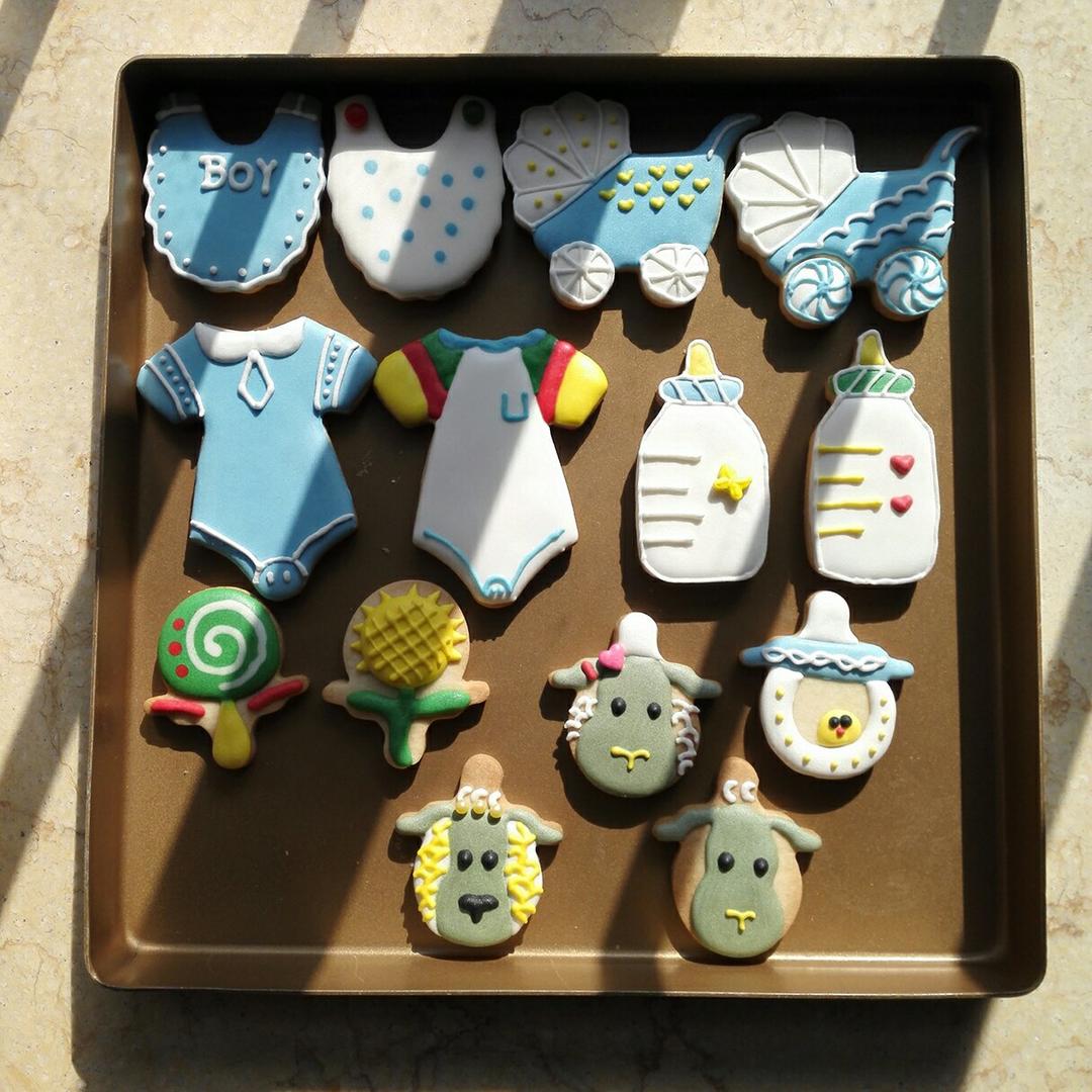 Royal Icing 皇室糖霜饼干 宝宝满月回礼