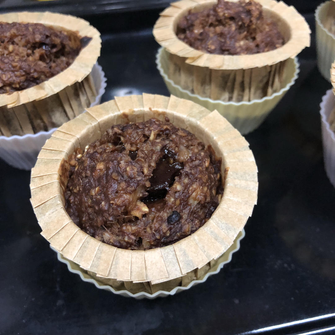 减脂食谱47｜熔岩燕麦蛋糕🍫0糖油·0面粉