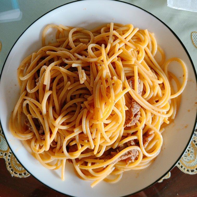 黑胡椒牛柳意面