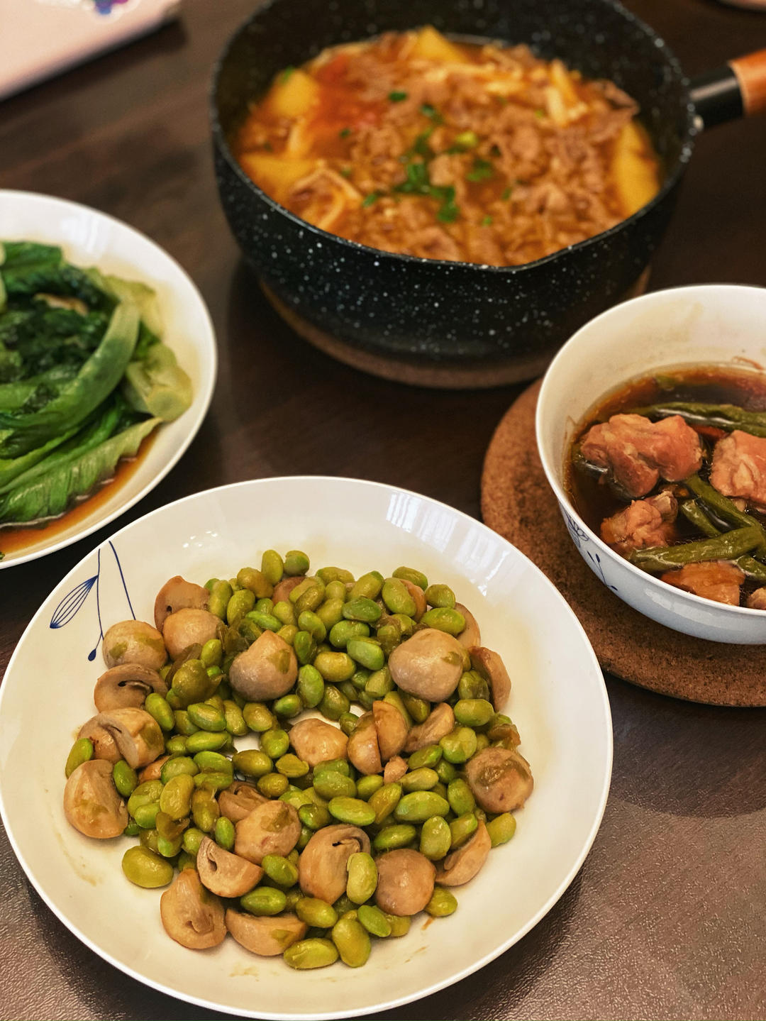 美味家常菜之草菇毛豆