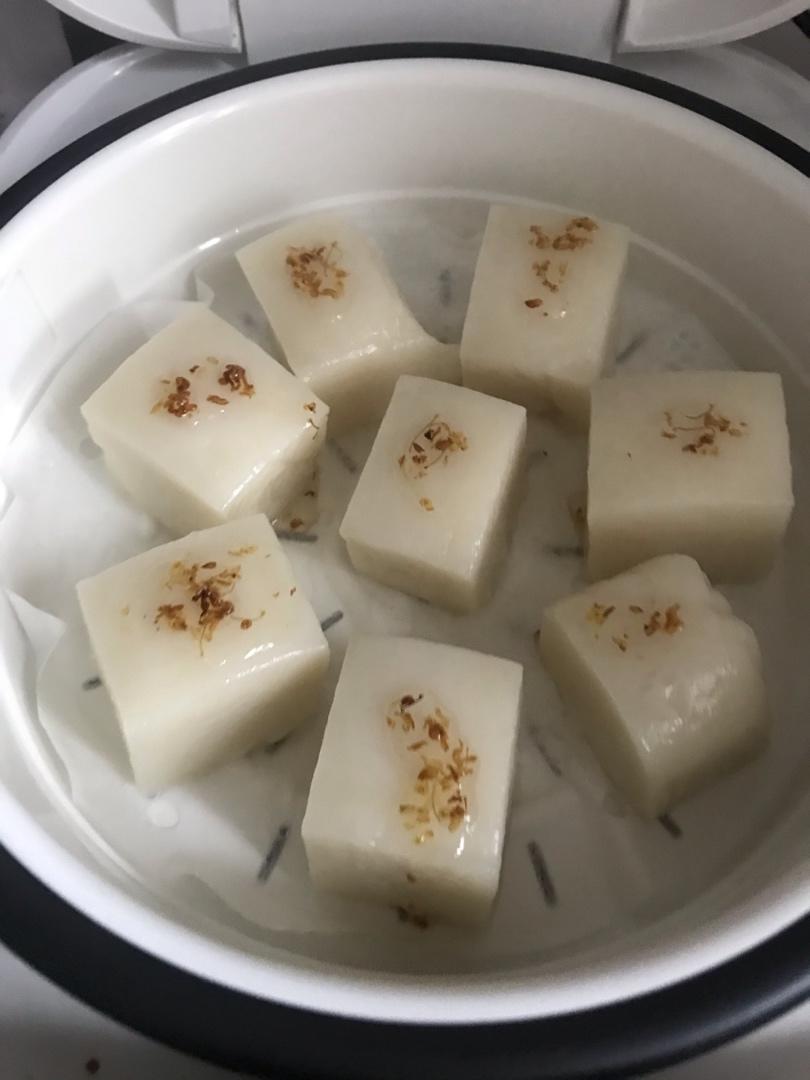 红豆桂花糯米糕