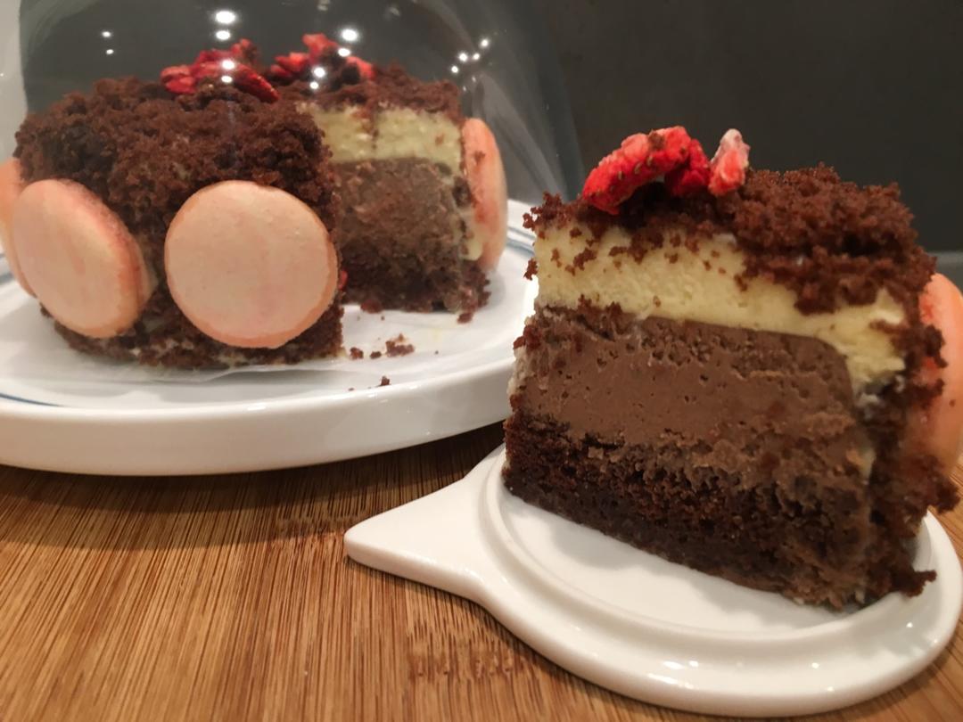 <LeTao> 巧克力双层芝士蛋糕配方大公开！！