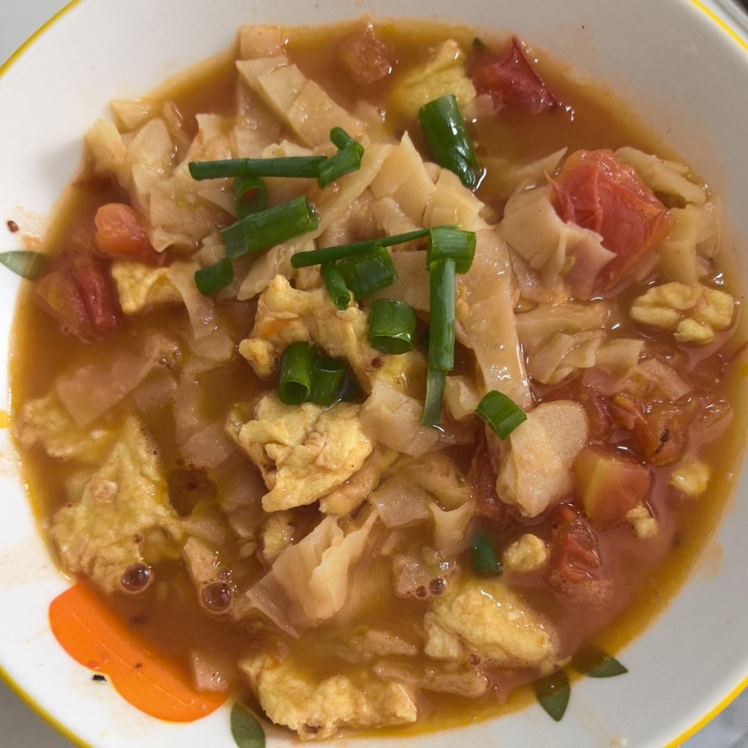 西红柿鸡蛋烩饼