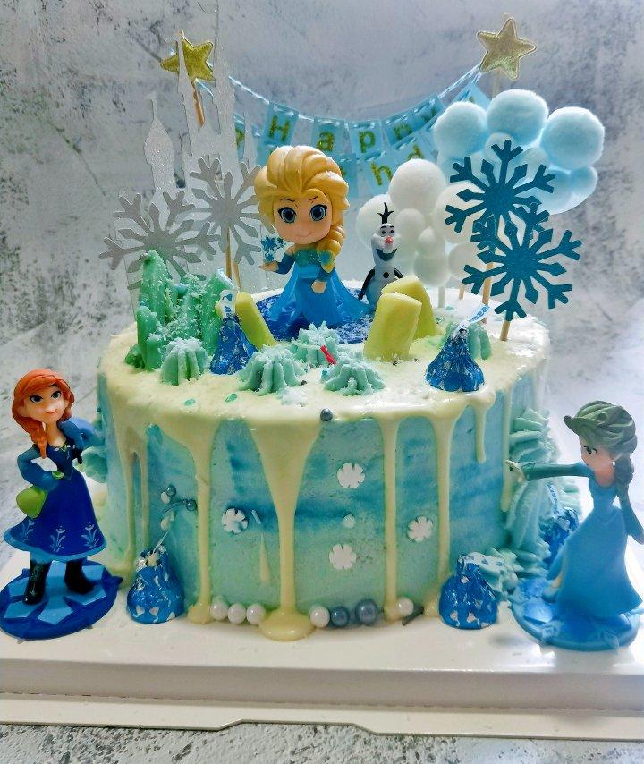 冰雪奇缘主题蛋糕