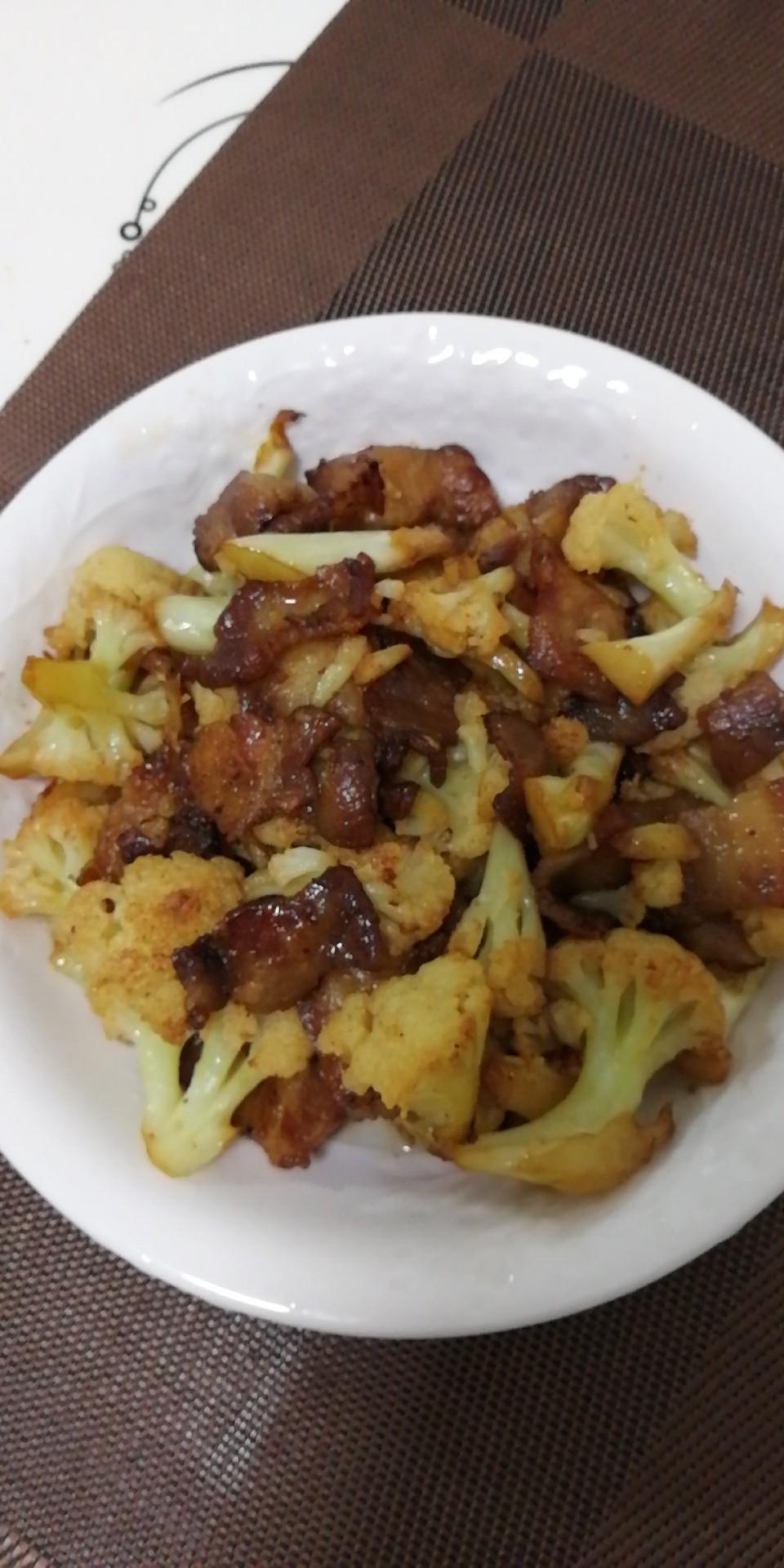 懒人版干锅花菜的做法