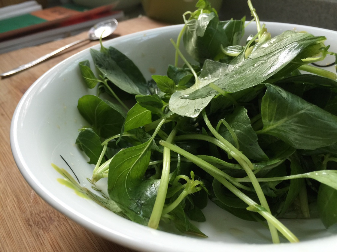 快乐的厨婆做的凉拌金金菜