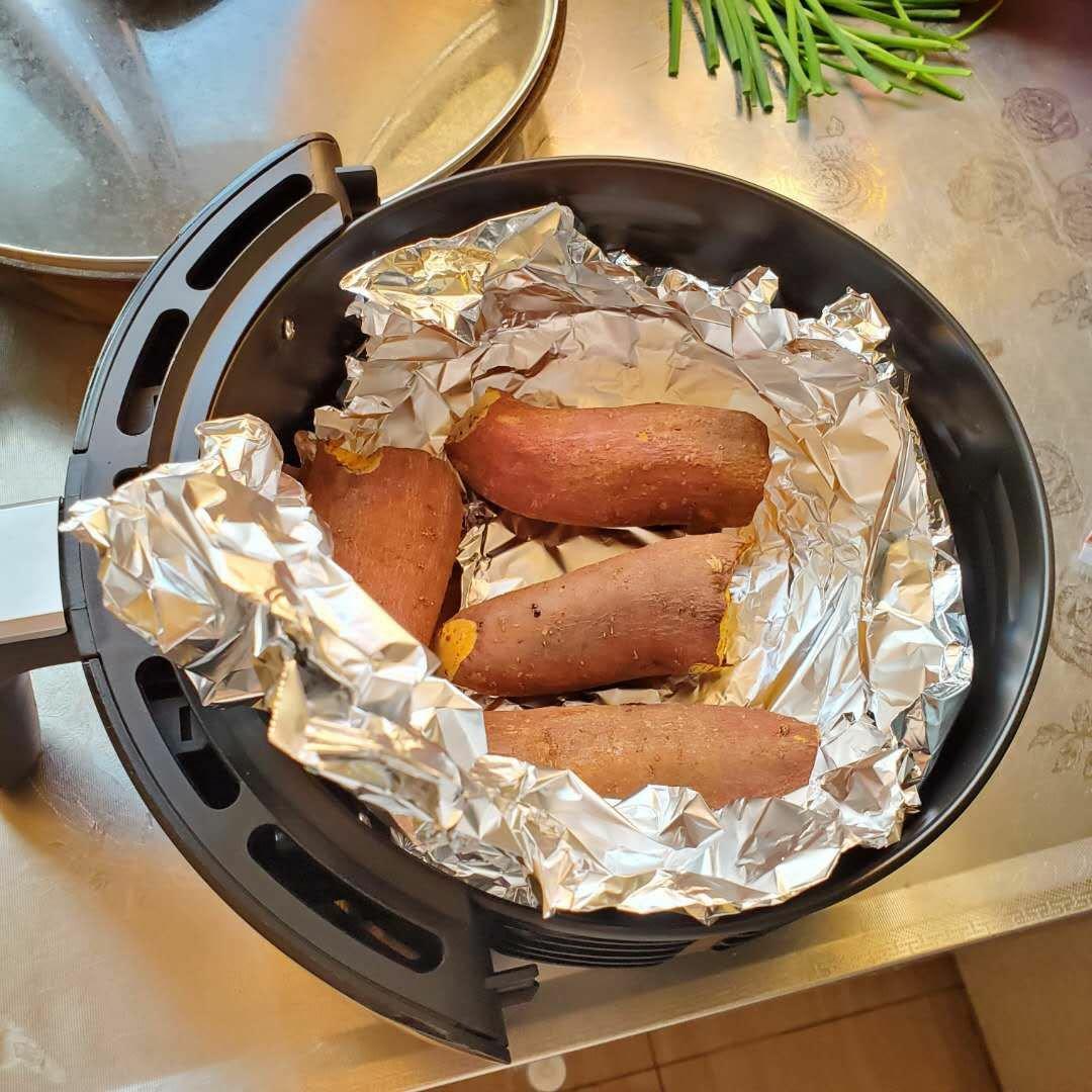 甜炸！空气炸锅版 烤红薯烤地瓜 软糯香甜