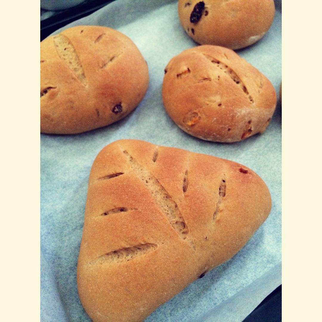 蔓越莓全麦黑糖面包