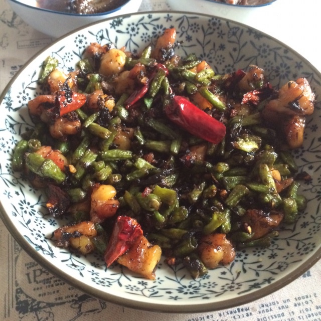 鸡脆骨橄榄菜豆角