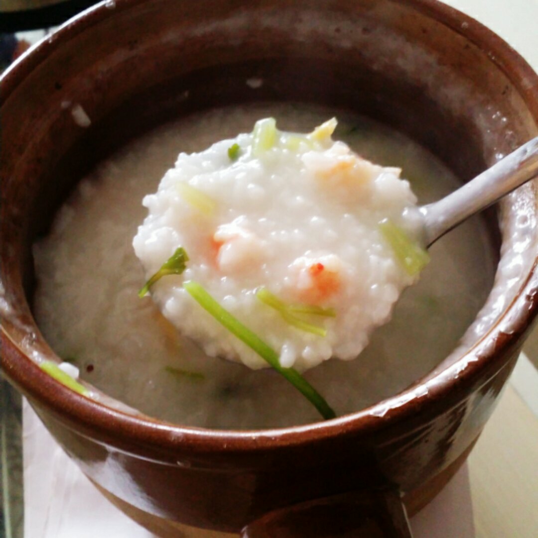 鲜虾香芹粥