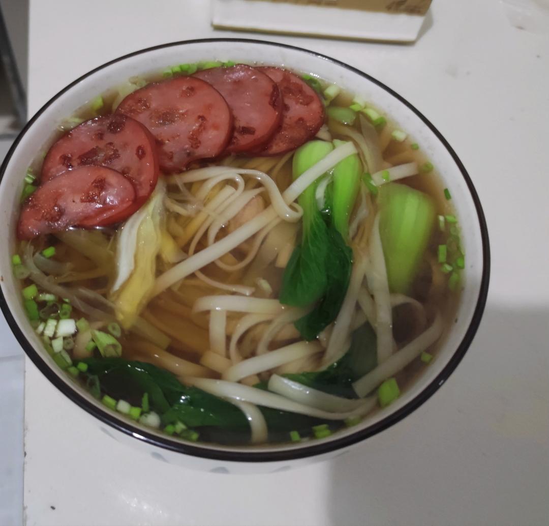 小葱麻油酱油面